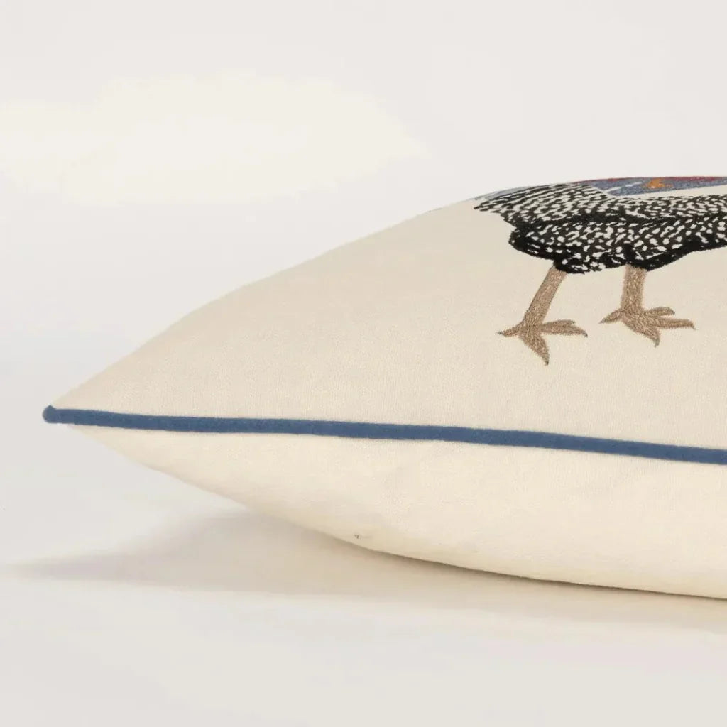 Yara Roosters Lumbar Pillow Cover Insert Roosters - LOOMLAN - LOOMLAN - Throw Pillows