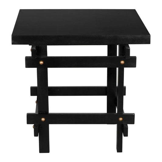 Yokosuka Wooden Square Side Table - LOOMLAN - Noir - Side Tables
