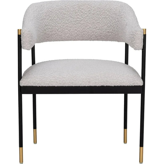 Zadar Misty Gray Dining Arm Chair - LOOMLAN - Zuo Modern - Dining Chairs