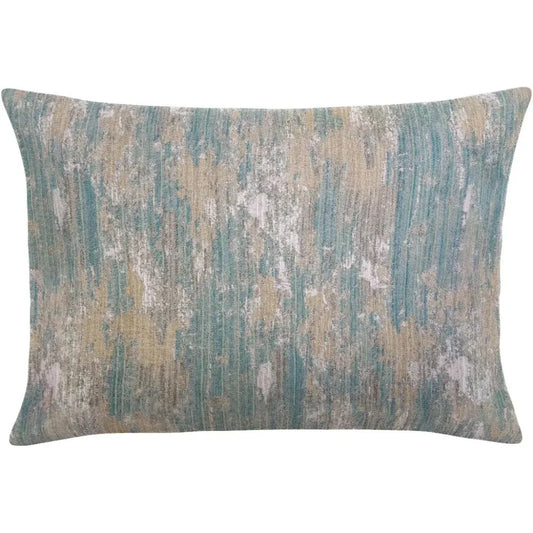 Zale Mist Handmade Outdoor Pillow-Outdoor Pillows-Earnest Collection-20"x13" Lumbar-LOOMLAN