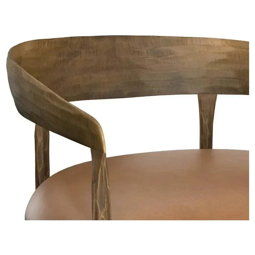 Zanatta Leather Barstool - LOOMLAN - SUNPAN - Bar Stools
