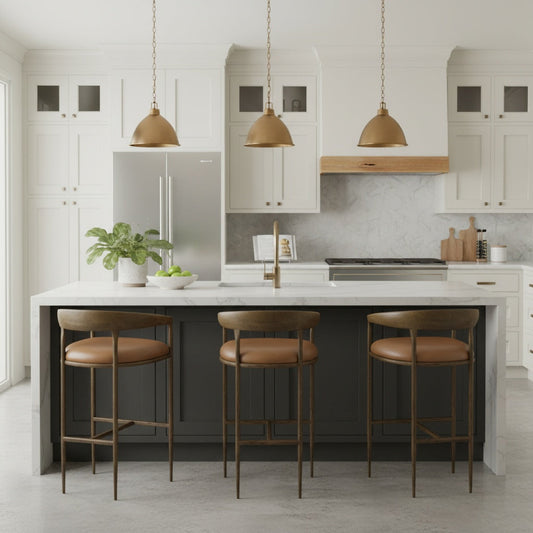 Zanatta Top Grain Leather Barstool