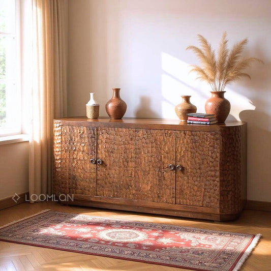 Zarmira Four Doors Wood Sideboard