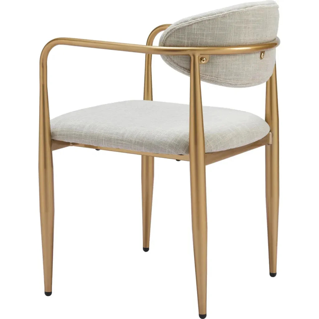 Zens Quill Gray Dining Arm Chair (Set of 2) - LOOMLAN - Zuo Modern - Dining Chairs