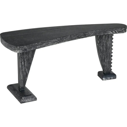 Zigmund Desk or Unique Curved Shape Console Table - LOOMLAN - Noir - Console Tables