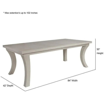 102" Solid Wood Graphite Rectangular Dining Table-Dining Tables-Panama Jack-LOOMLAN