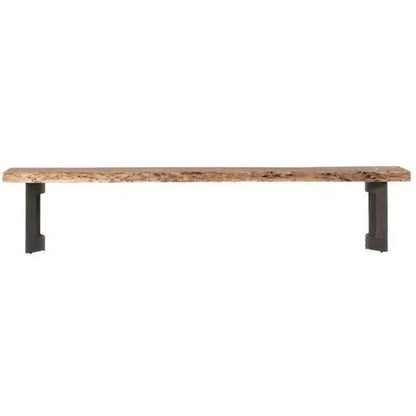 108 Inch Industrial Live Edge Dining Bench - LOOMLAN - Moe's Home - Dining Benches