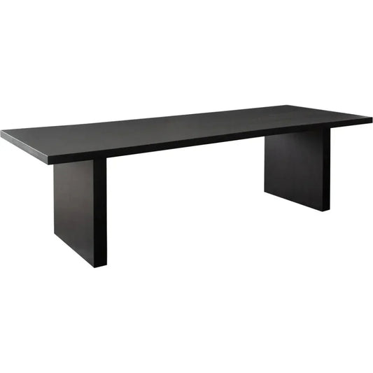 110" Sonoma Wood Black Rectangular Dining Table-Dining Tables-Diamond Sofa-LOOMLAN