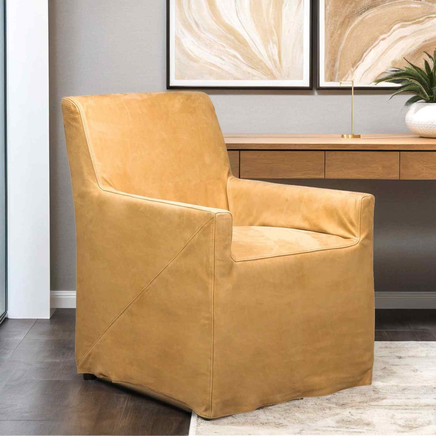Newman Top Grain Leather Chair