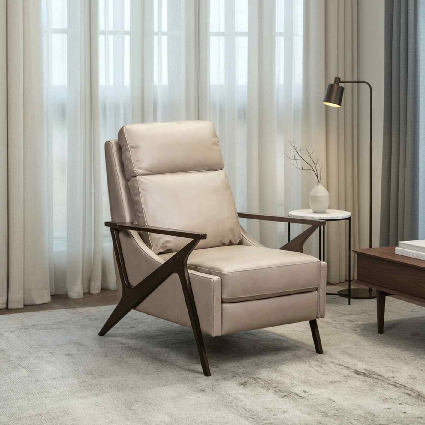 Lee Leather Usb Power Recliner