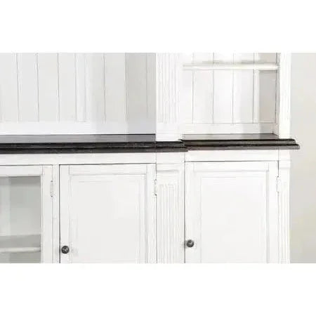 124" Entertainment Wall Unit TV Stand White-Entertainment Wall Unit-Sunny D-LOOMLAN