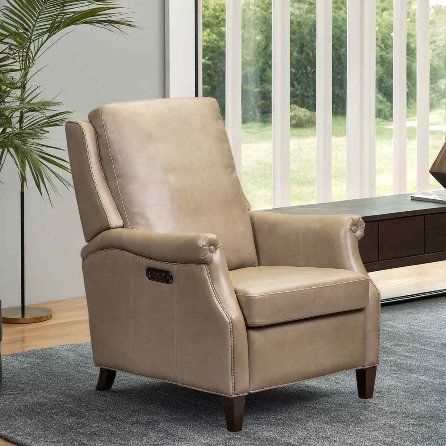 Billings Leather Made Usb Power Recliner