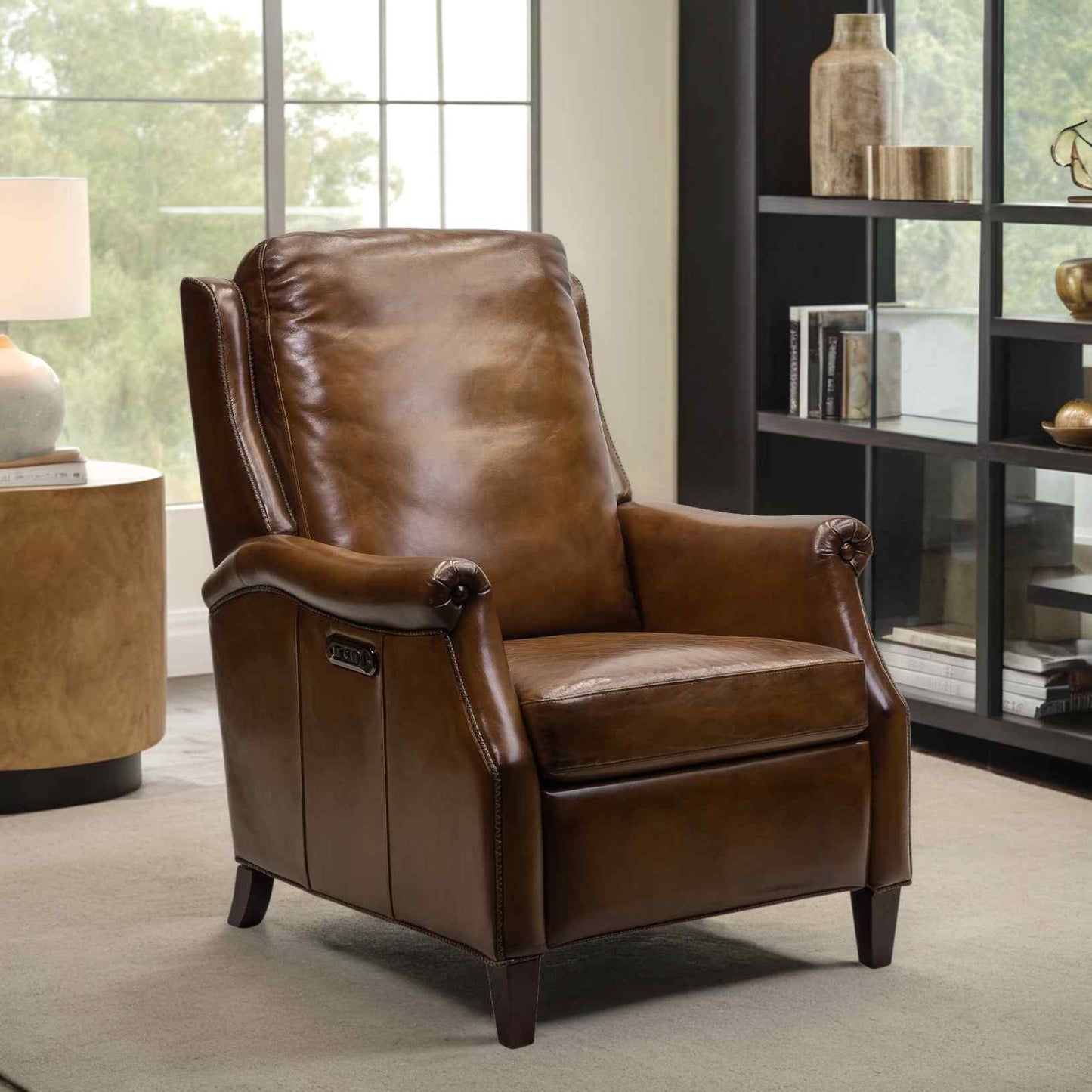 Billings Leather Made Usb Power Recliner