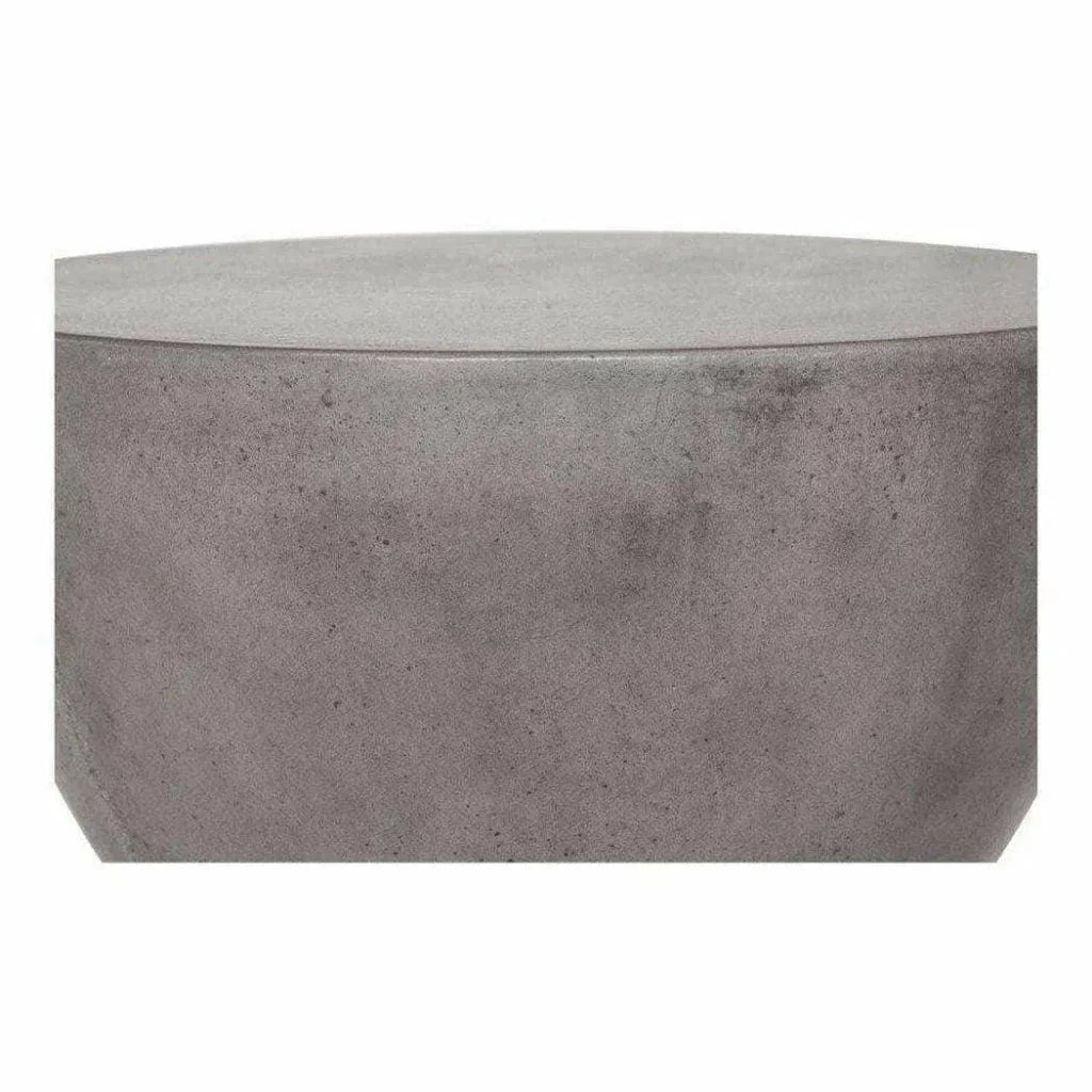 15 Inch Outdoor Stool Grey Contemporary-Garden Stools-Moe's Home-LOOMLAN