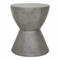 15 Inch Outdoor Stool Grey Contemporary-Garden Stools-Moe's Home-LOOMLAN
