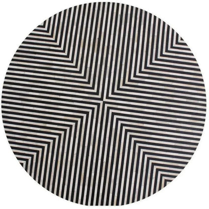 15 Inch Side Table Black Art Deco - LOOMLAN - Moe's Home - Side Tables