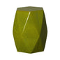 18 in. Brilliant Matrix Ceramic Garden Stool-Garden Stools-Emissary-Green-LOOMLAN