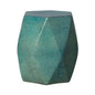 18 in. Brilliant Matrix Ceramic Garden Stool-Garden Stools-Emissary-Teal-LOOMLAN