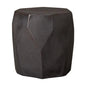 18 in. Facet Ceramic Garden Stool-Garden Stools-Emissary-Gunmetal-LOOMLAN
