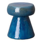 18 in. Portobello Ceramic Outdoor Garden Stool Outdoor-Garden Stools-Emissary-Marine Blue-LOOMLAN