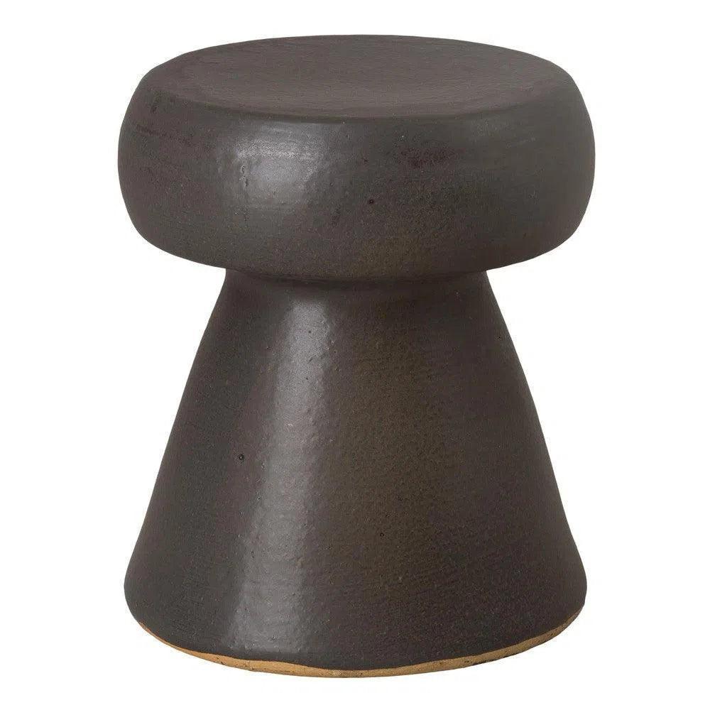 18 in. Portobello Ceramic Outdoor Garden Stool Outdoor-Garden Stools-Emissary-LOOMLAN