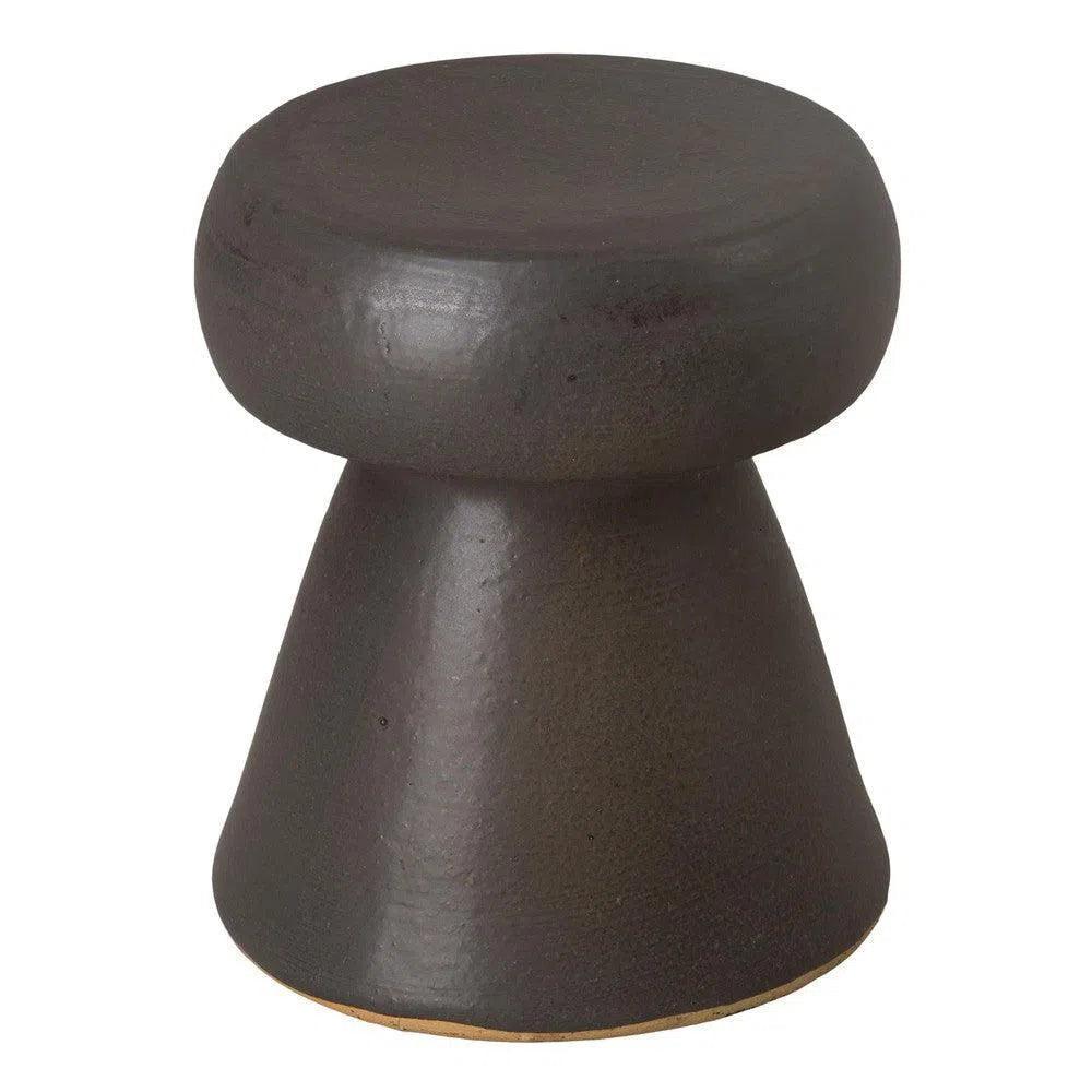 18 in. Portobello Ceramic Outdoor Garden Stool Outdoor-Garden Stools-Emissary-LOOMLAN