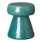 18 in. Portobello Ceramic Outdoor Garden Stool Outdoor-Garden Stools-Emissary-Teal-LOOMLAN