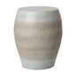 18 in. Seiji Ceramic Garden Stool-Garden Stools-Emissary-Coastal Splash-LOOMLAN