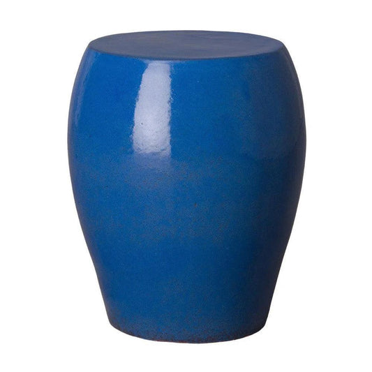 18 in. Seiji Ceramic Garden Stool-Garden Stools-Emissary-Blue-LOOMLAN