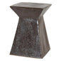 18 in. Upright Ceramic Outdoor Garden Stool-Garden Stools-Emissary-Gunmetal-LOOMLAN