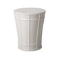 18 in. Varro Ceramic Garden Stool-Garden Stools-Emissary-White-LOOMLAN