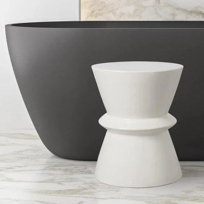 18 in. Zip Ceramic Outdoor Garden Stool-Garden Stools-Emissary-LOOMLAN