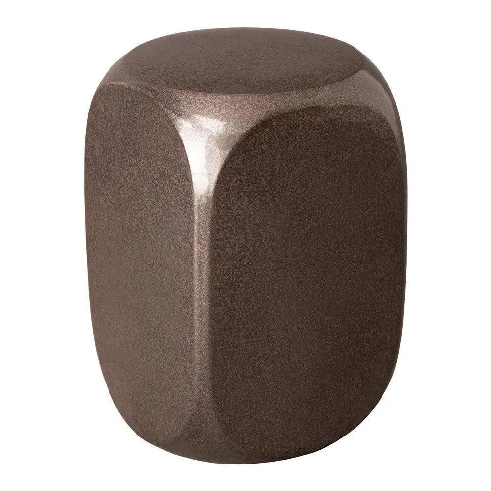 19 in. Dice Ceramic Outdoor Garden Stool-Garden Stools-Emissary-LOOMLAN