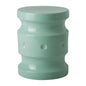 19 in. Spindle Outdoor Decorative Garden Stool-Garden Stools-Emissary-Light Teal-LOOMLAN