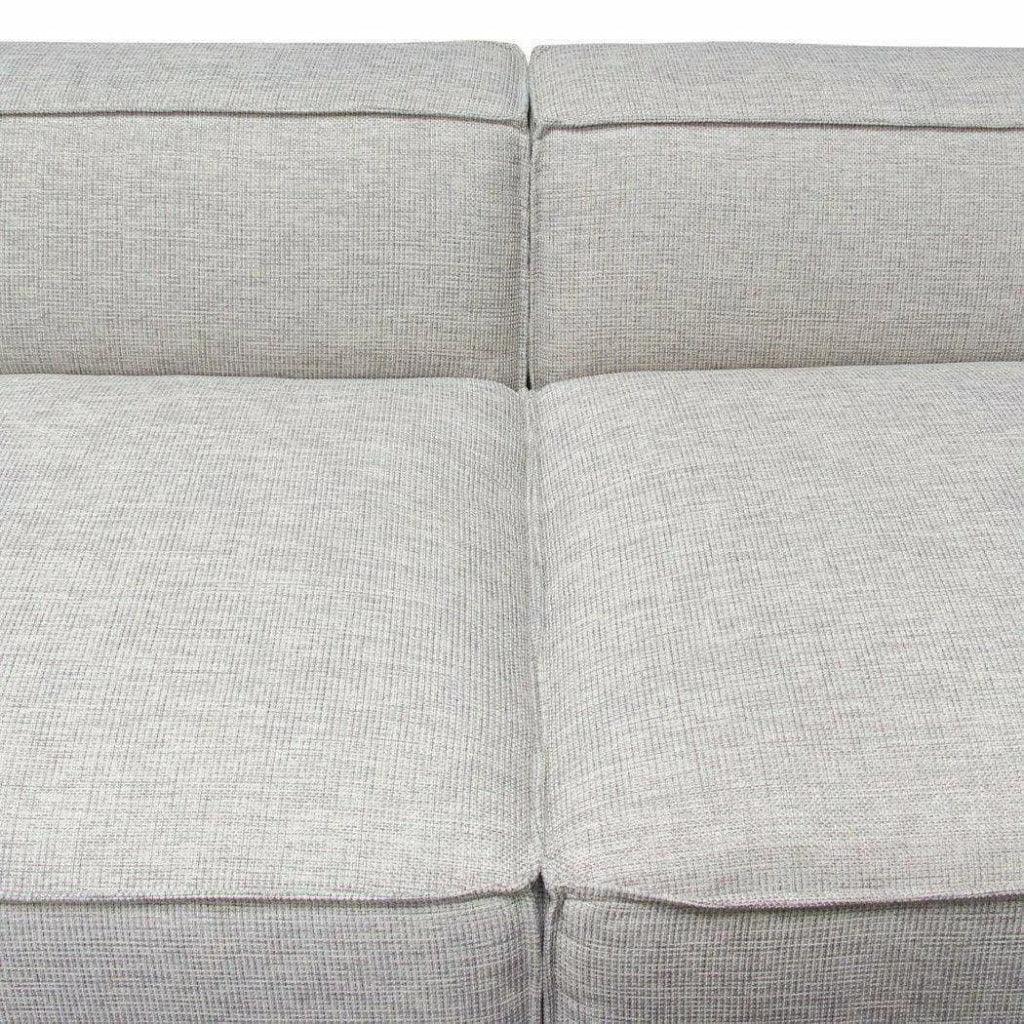 2 PC Set Beige Low Back Modular Sofa in Barley-Modular Sofas-Diamond Sofa-LOOMLAN