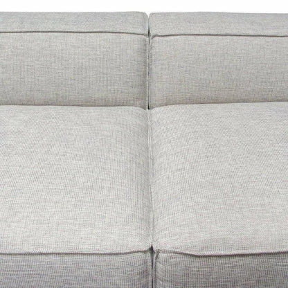 2 PC Set Beige Low Back Modular Sofa in Barley-Modular Sofas-Diamond Sofa-LOOMLAN