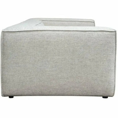 2 PC Set Beige Low Back Modular Sofa in Barley-Modular Sofas-Diamond Sofa-LOOMLAN