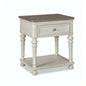 20" White Two - Tone Wooden Nightstand - LOOMLAN - Panama Jack - Nightstands