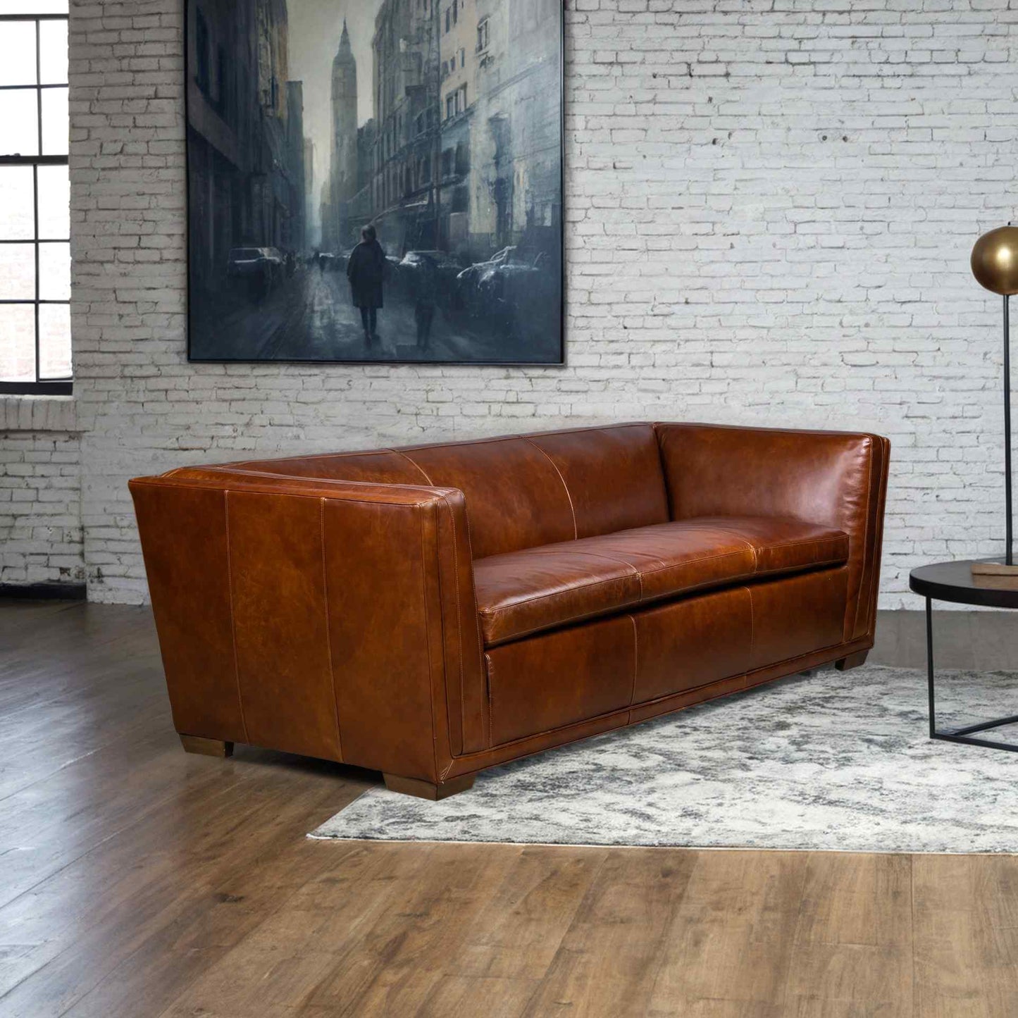 Gloria Modern Style Leather Sofa