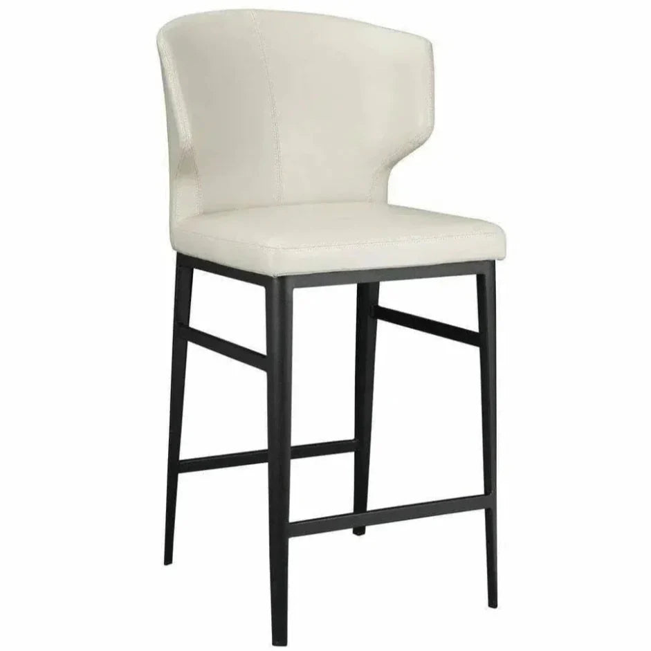 20.5 Inch Counter Stool Beige Contemporary - LOOMLAN - Moe's Home - Counter Stools