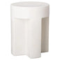 21 in. TX Ceramic Outdoor Garden Stool-Garden Stools-Emissary-White-LOOMLAN