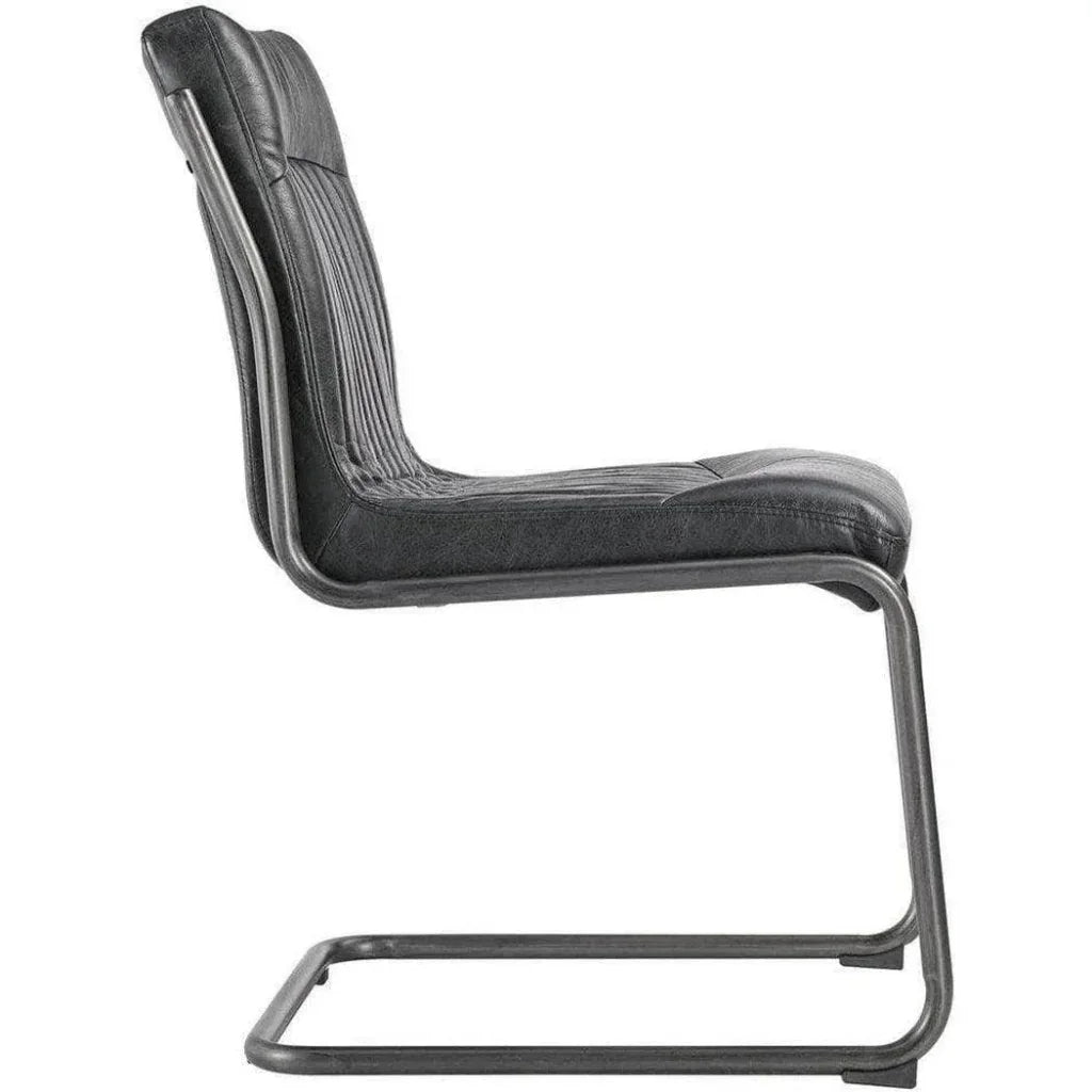 21 in Dining Chair Leather Set Of 2 - LOOMLAN - Moe's Home - Dining Chairs