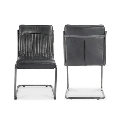 21 in Dining Chair Leather Set Of 2 - LOOMLAN - Moe's Home - Dining Chairs