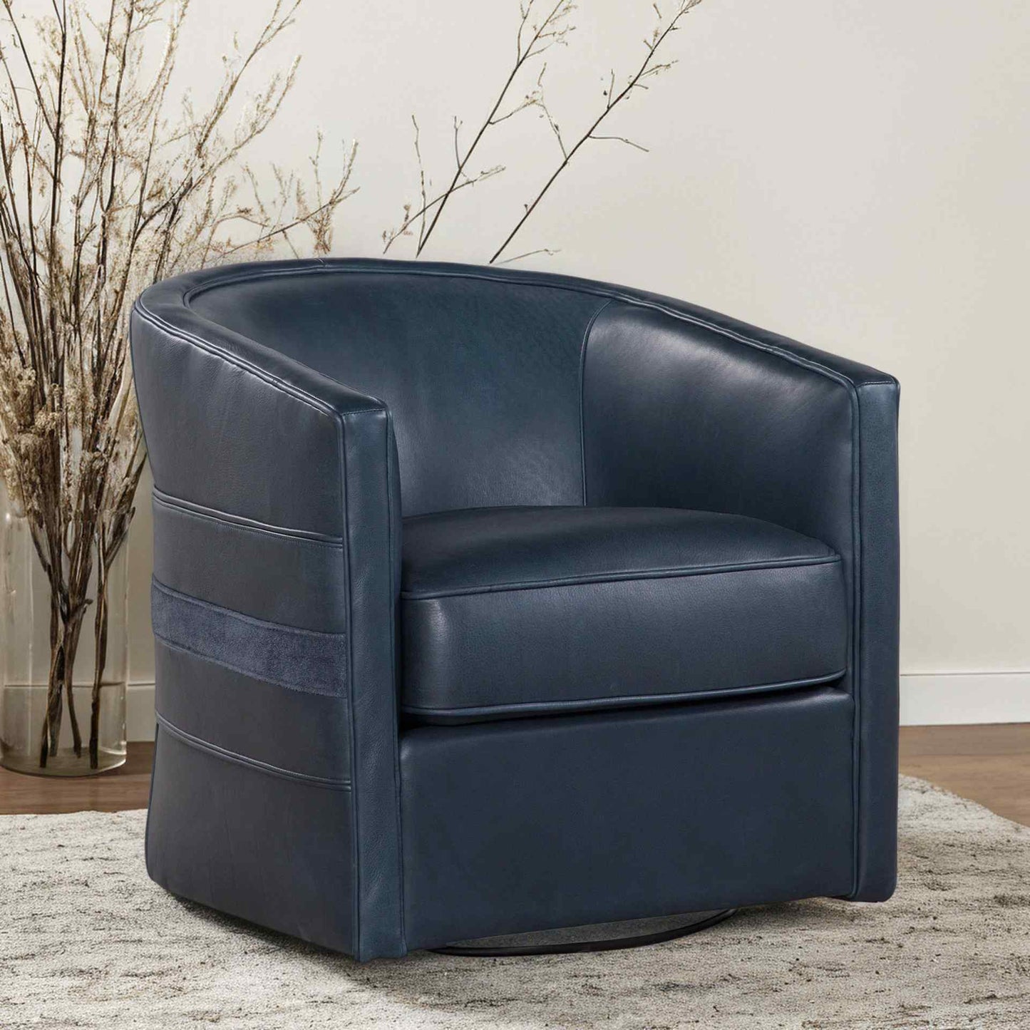 Everlea Leather Comfort Swivel Chair