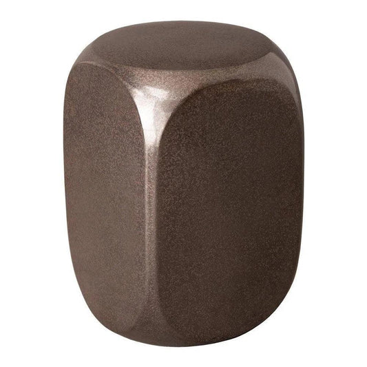 22 in. Dice Ceramic Outdoor Garden Stool-Garden Stools-Emissary-LOOMLAN