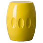 22 in. Orion Ceramic Garden Stool-Garden Stools-Emissary-Yellow-LOOMLAN
