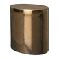 22 in. Oval Ceramic Outdoor Garden Stool-Garden Stools-Emissary-Gold-LOOMLAN