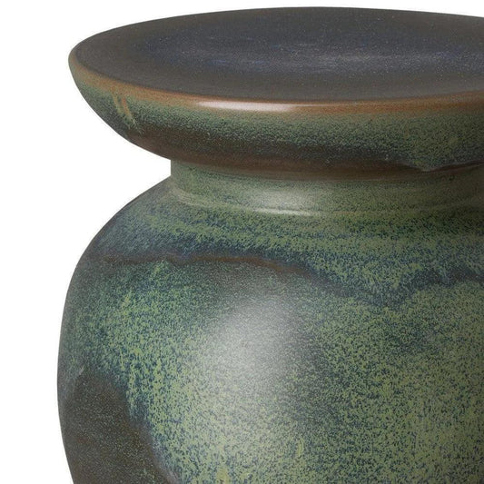 23 in. Ceramic Outdoor Garden Stool-Garden Stools-Emissary-LOOMLAN