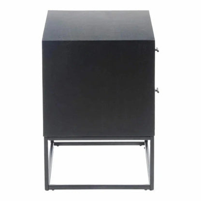 23.5 Inch Nightstand Black Contemporary - LOOMLAN - Moe's Home - Nightstands