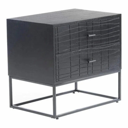 23.5 Inch Nightstand Black Contemporary - LOOMLAN - Moe's Home - Nightstands